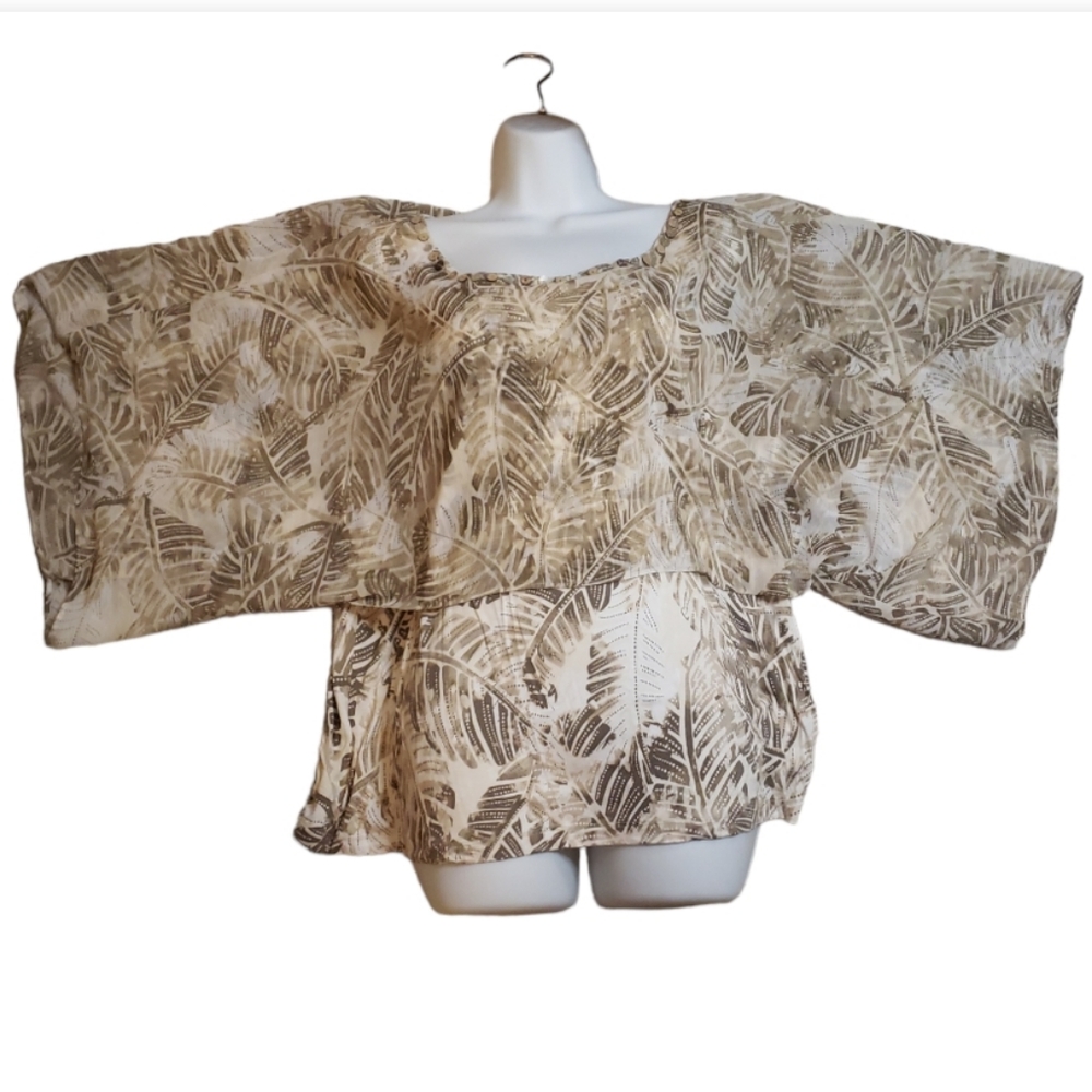 Ruby Rd - Foliage Beaded Blouse - 1x - Euc - image 4